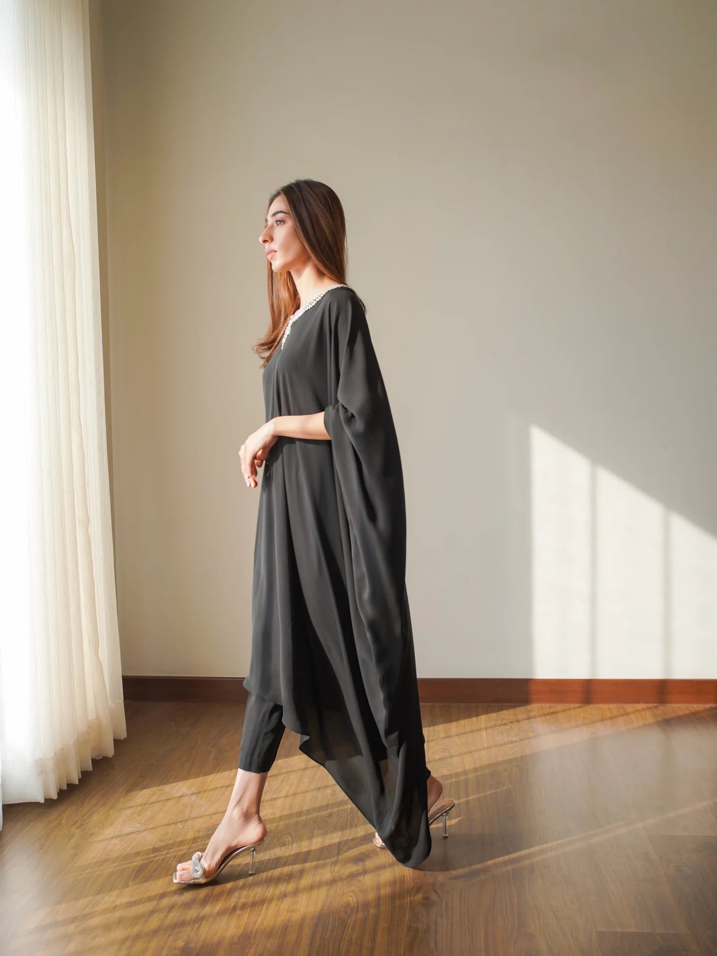 BLACK ZUMA KAFTAAN | SAK ATELIER