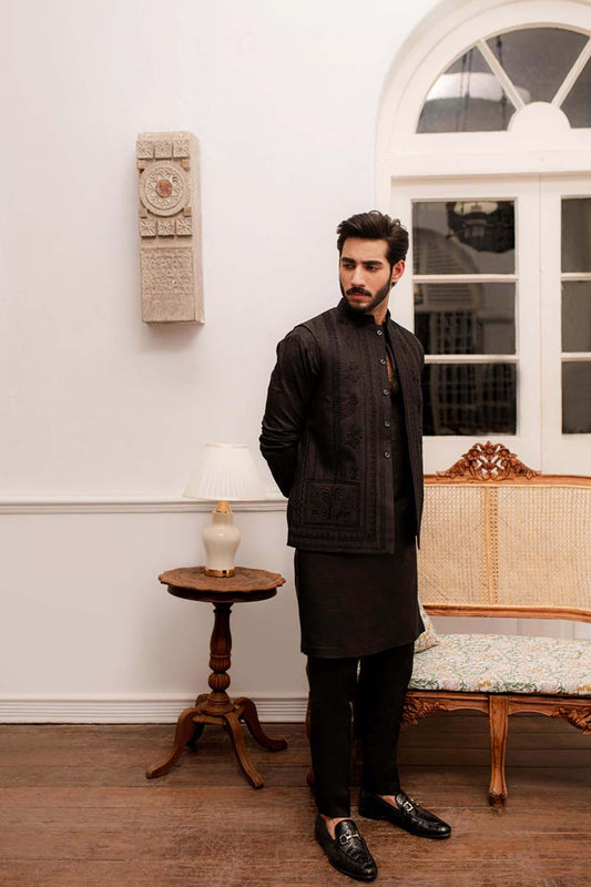 MP-02 WAISTCOAT| Qalamkar Menswear