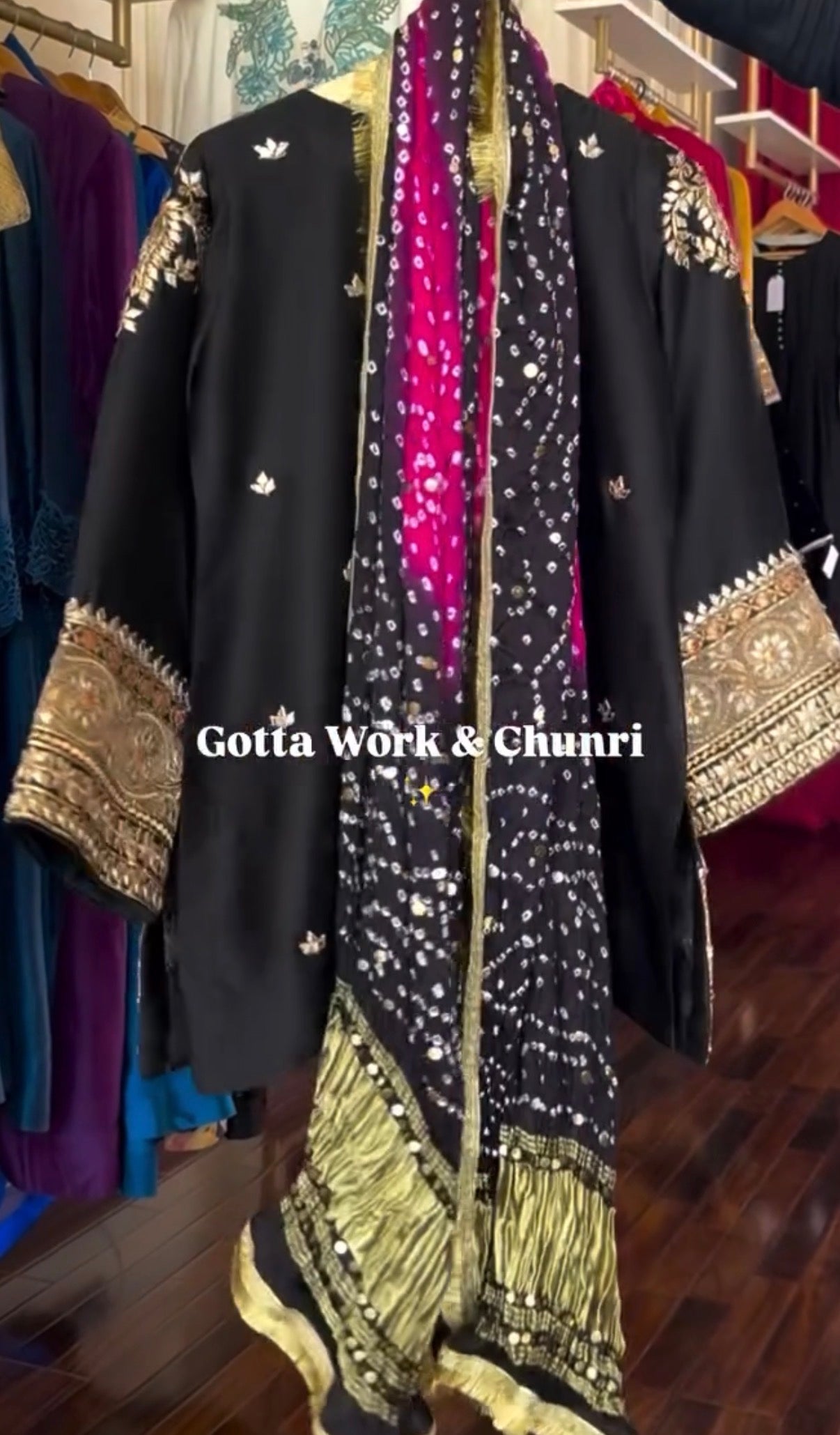 The Gotta Set- Black | Zainab Shamsi Studio