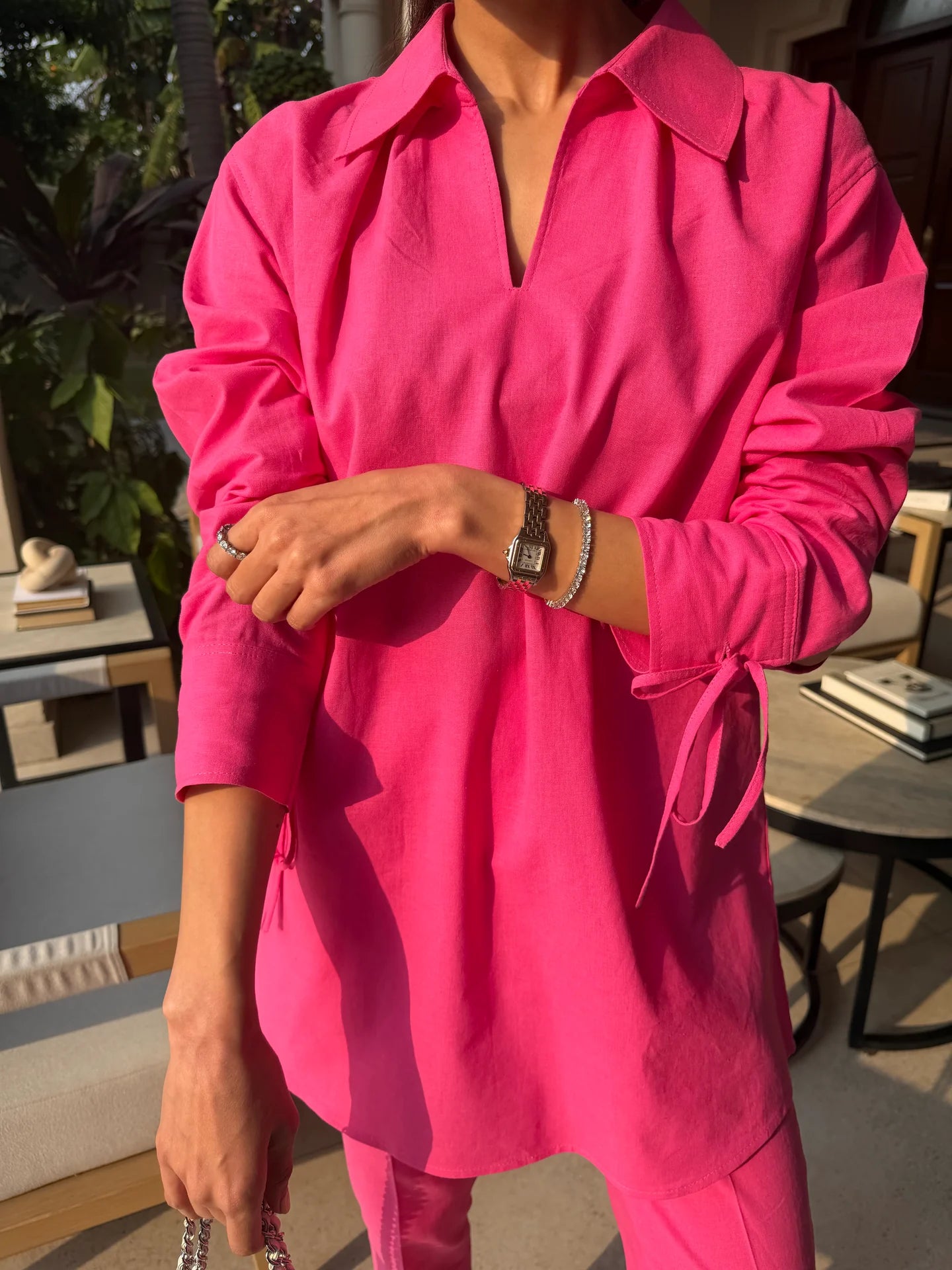 Hot Pink Bow Set | Sak Atelier