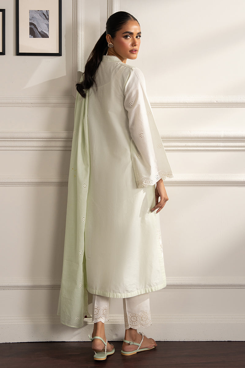 MYSTIC MINT-2 PC (SHIRT & DUPATTA) | Cross Stitch RTW