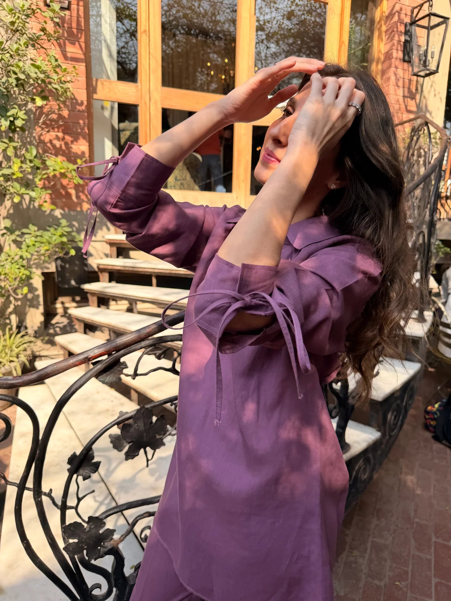 Purple Bow Set | Sak Atelier