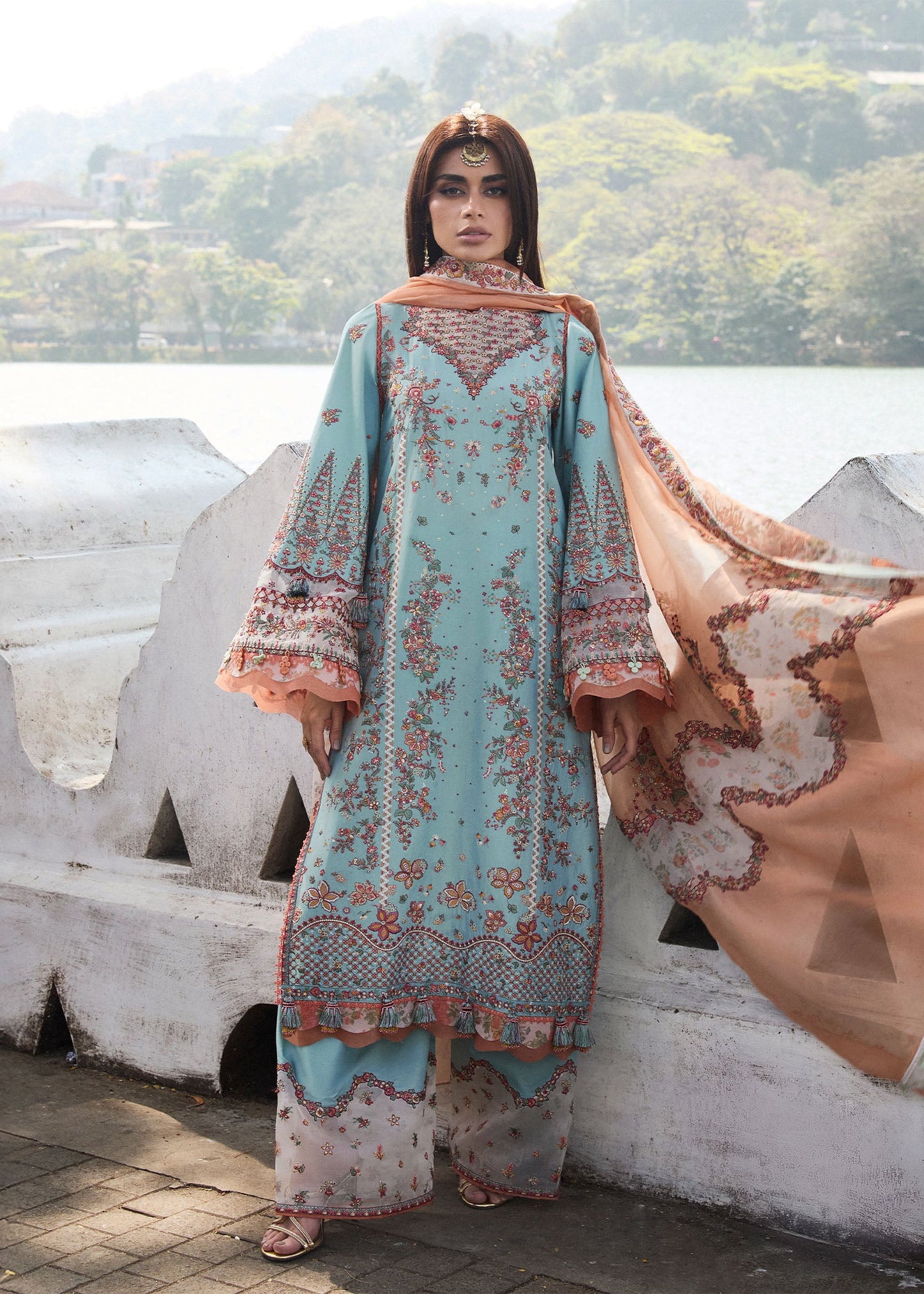 Malibu | Hussain Rehar Luxury Lawn’25