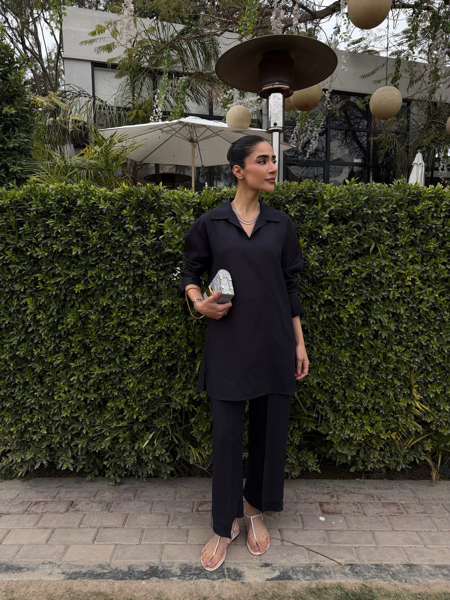 Charcoal Linen Willow Set | Sak Atelier