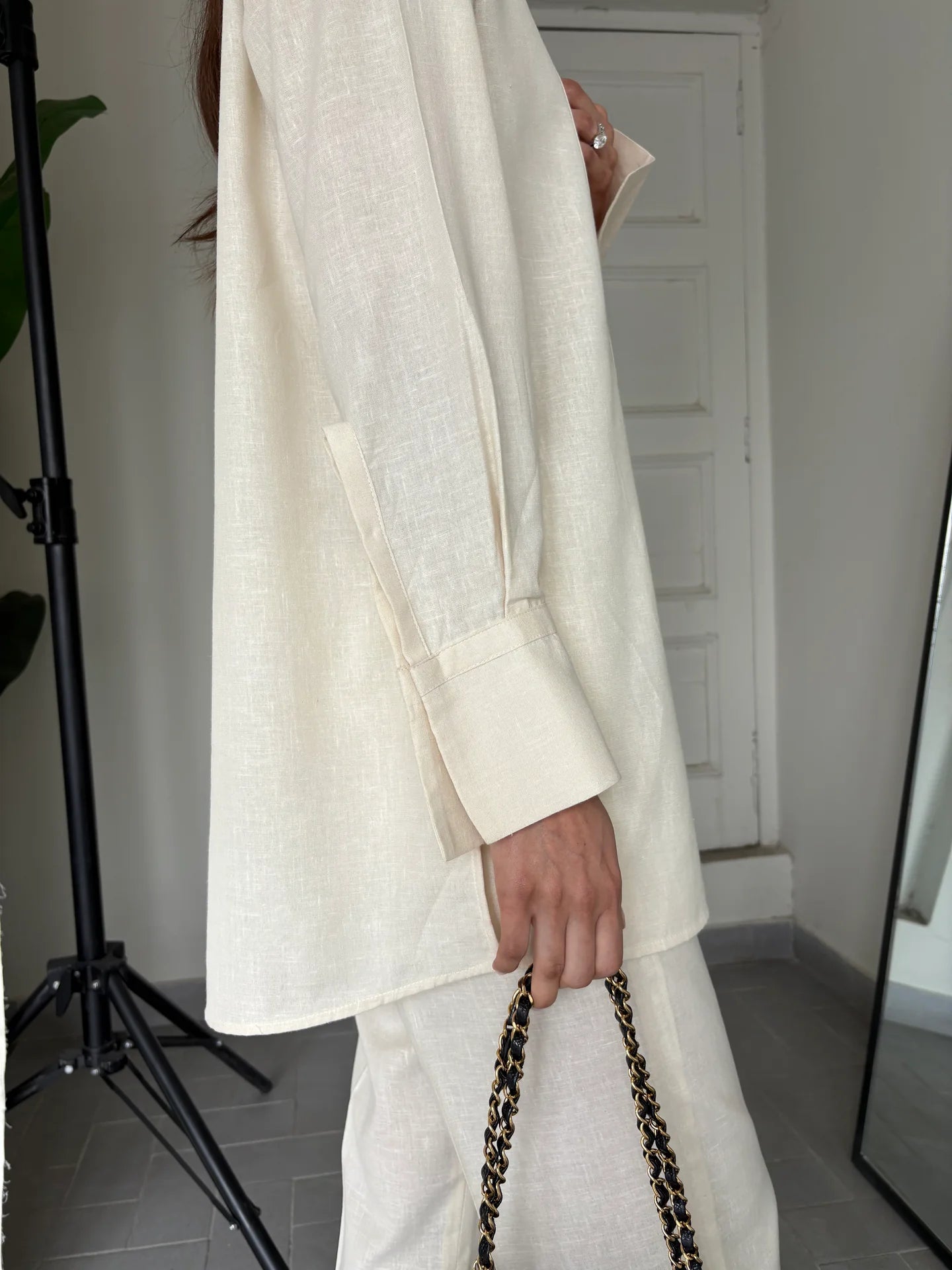 CREAM LINEN WILLOW SET | Sak Atelier