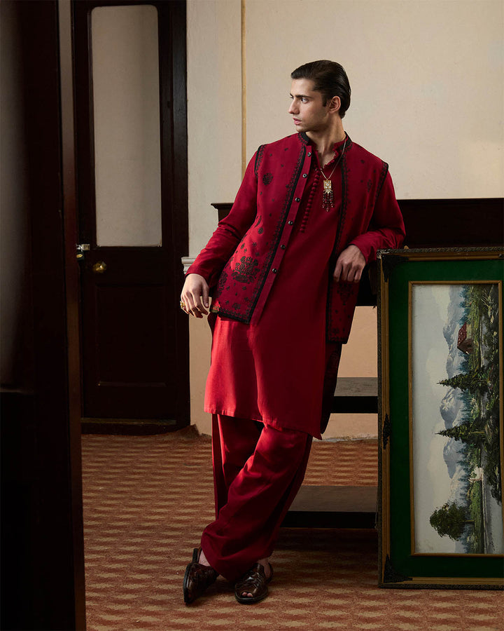 Ruby- Waistcoat | Jugnu Lahore Men