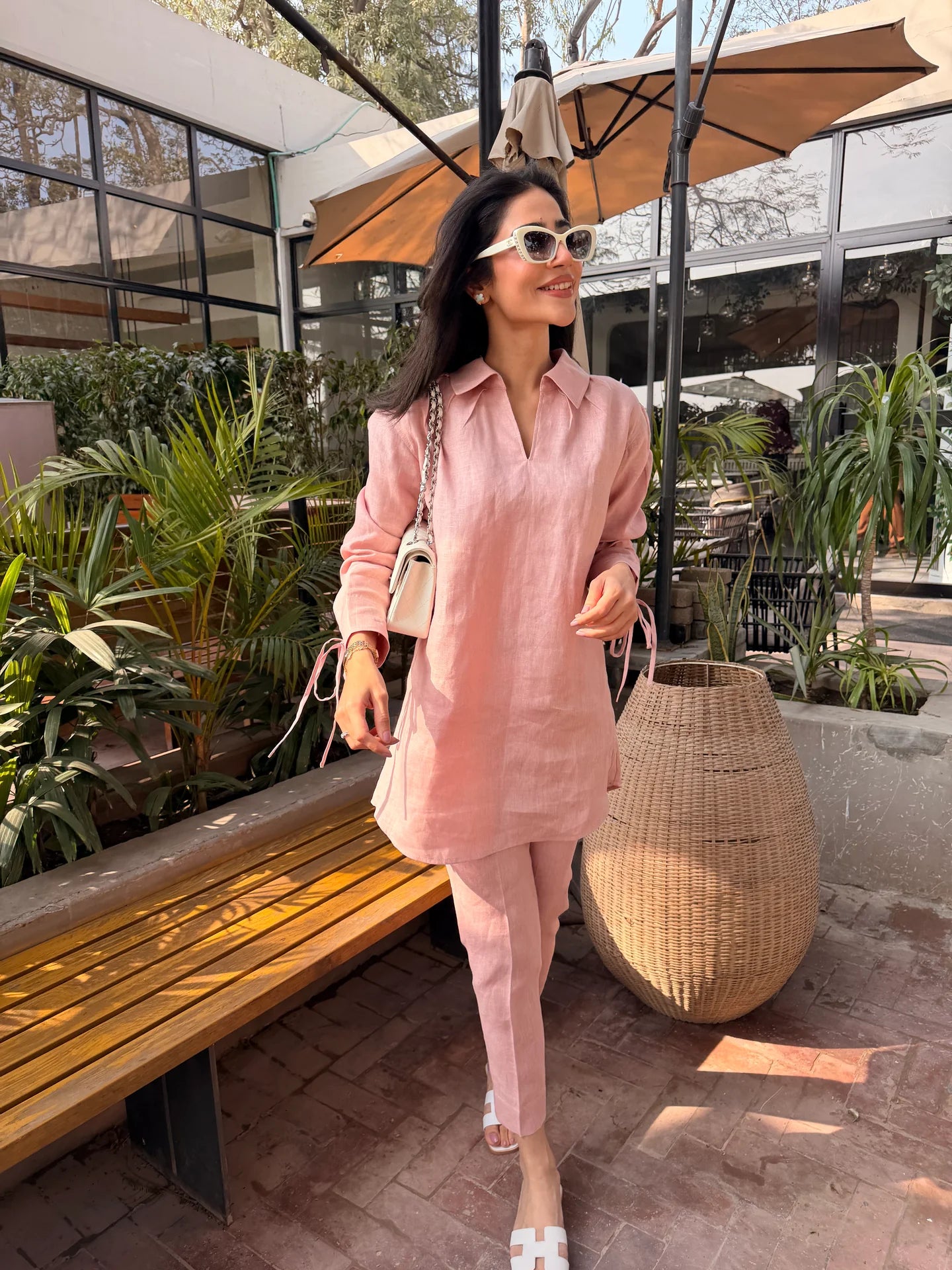 Light Pink Bow Set | Sak Atelier