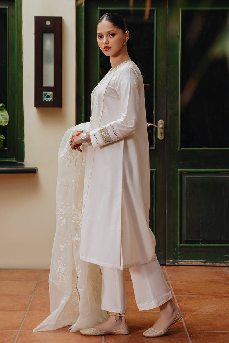 MOON FLOWER-2 PC (SHIRT & DUPATTA) | Cross Stitch RTW