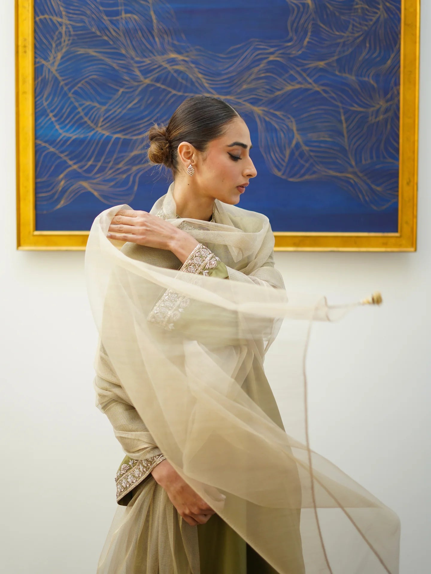 GANGA-JAMUNI ZARI DUPATTA | SAK ATELIER