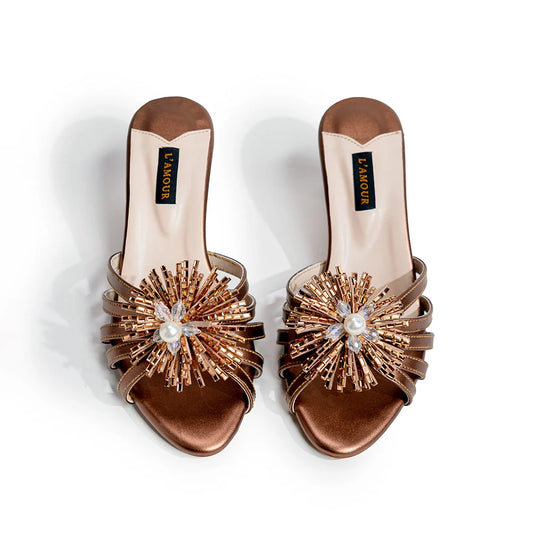 Pom Pom - Copper | L'AMOUR | FOOTWEAR