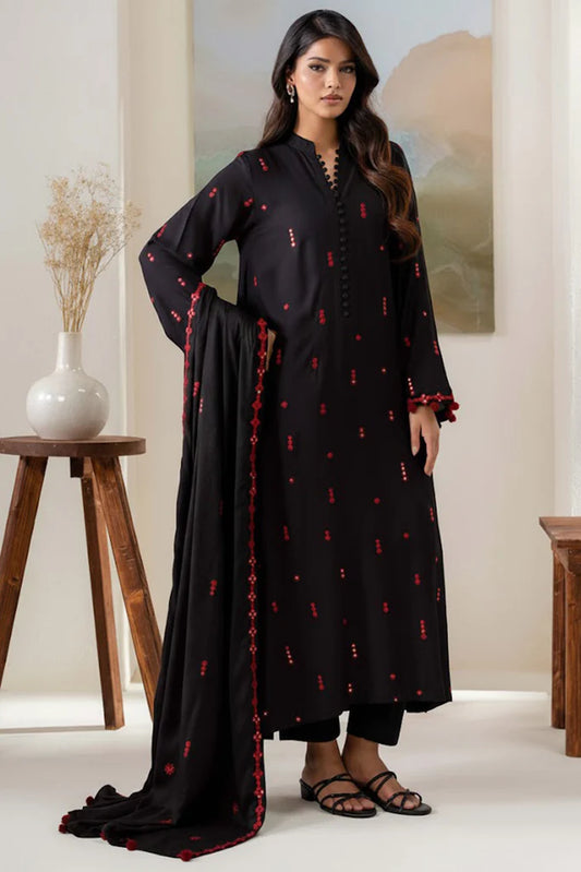 BLACK MUSE-2PC(SHIRT & DUPPATA) | EXCLUSIVE PRET | Cross Stitch