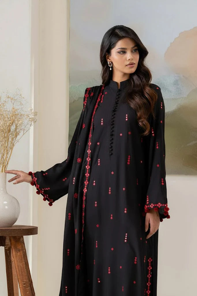 BLACK MUSE-2PC(SHIRT & DUPPATA) | EXCLUSIVE PRET | Cross Stitch