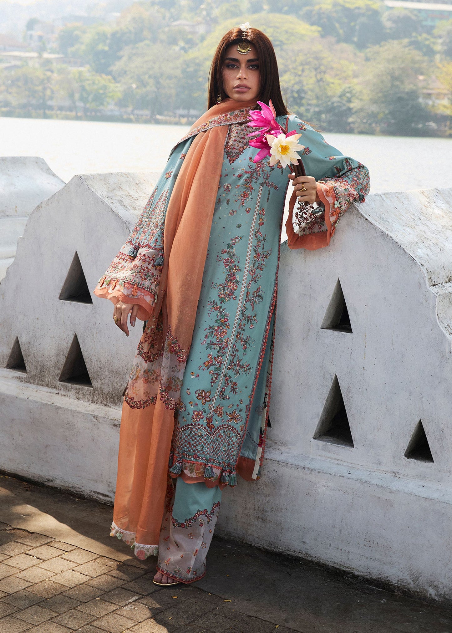 Malibu | Hussain Rehar Luxury Lawn’25