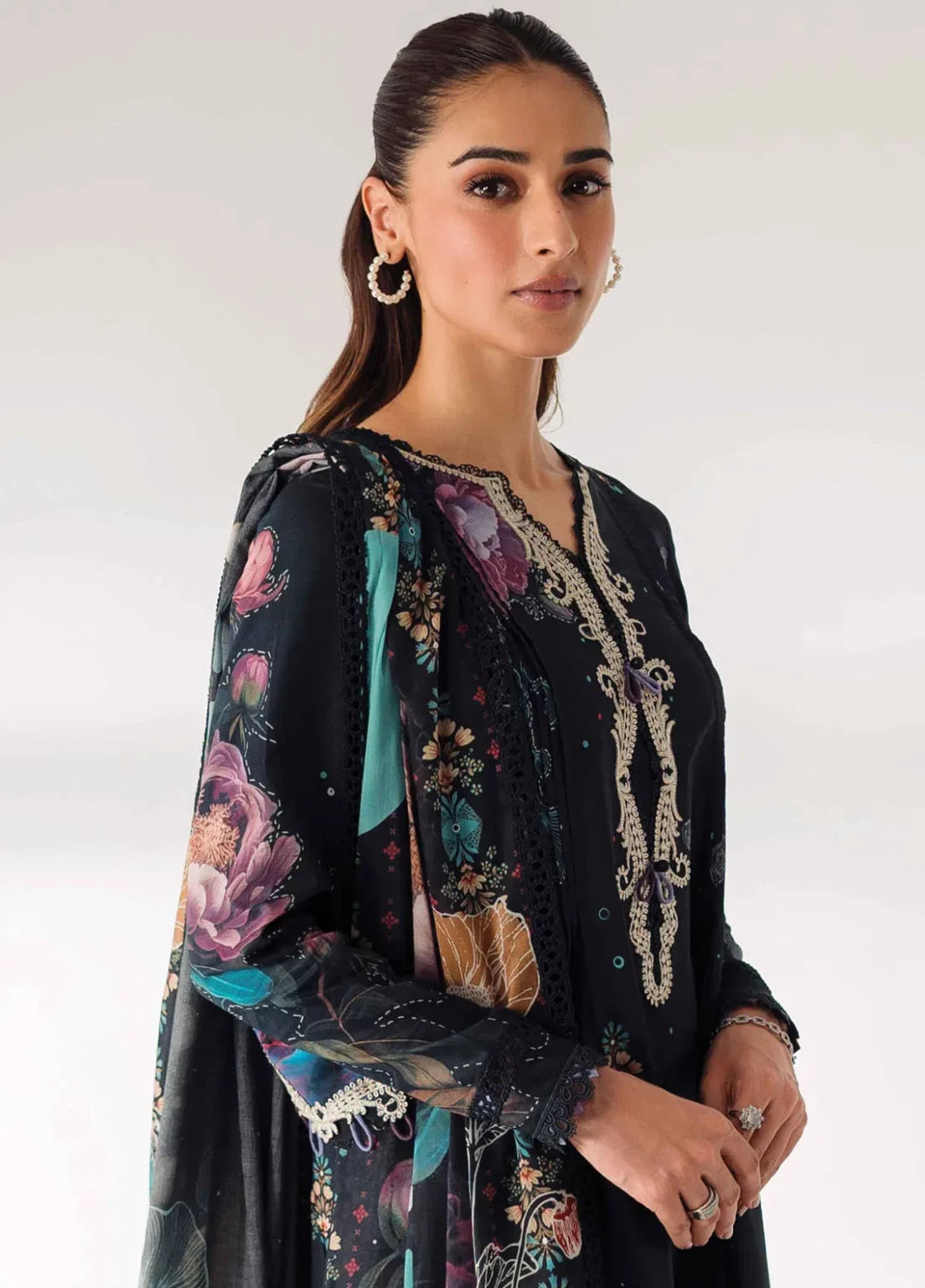 Aniqa | Qprints By Qalamkar Embroidered Lawn 2024