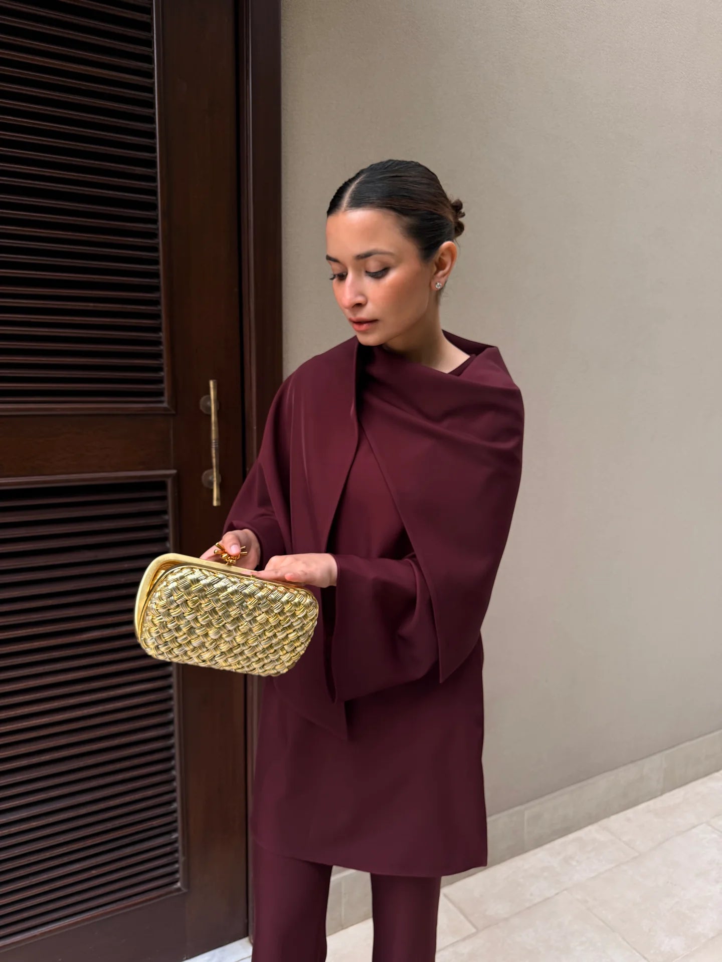 BURGUNDY DRAPE SET | Sak Atelier