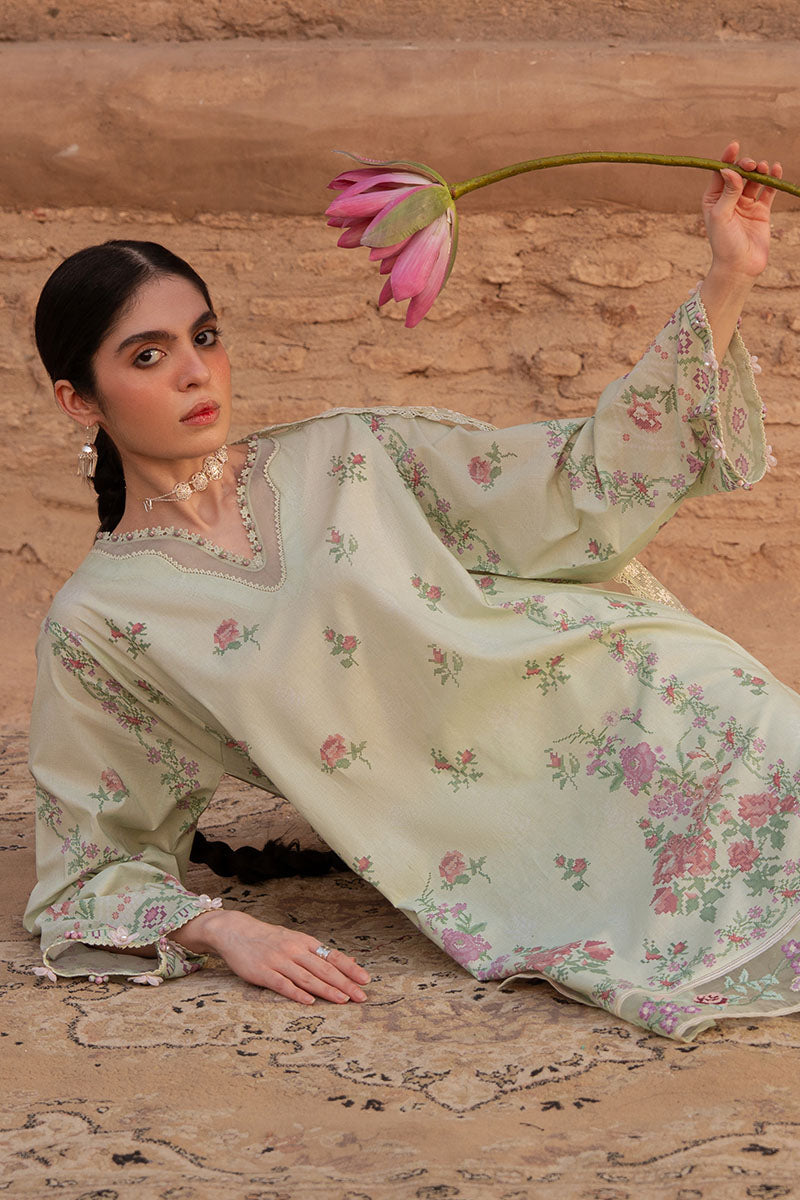 CITRINE AURA-3PC PRINTED LAWN SUIT | Cross Stitch