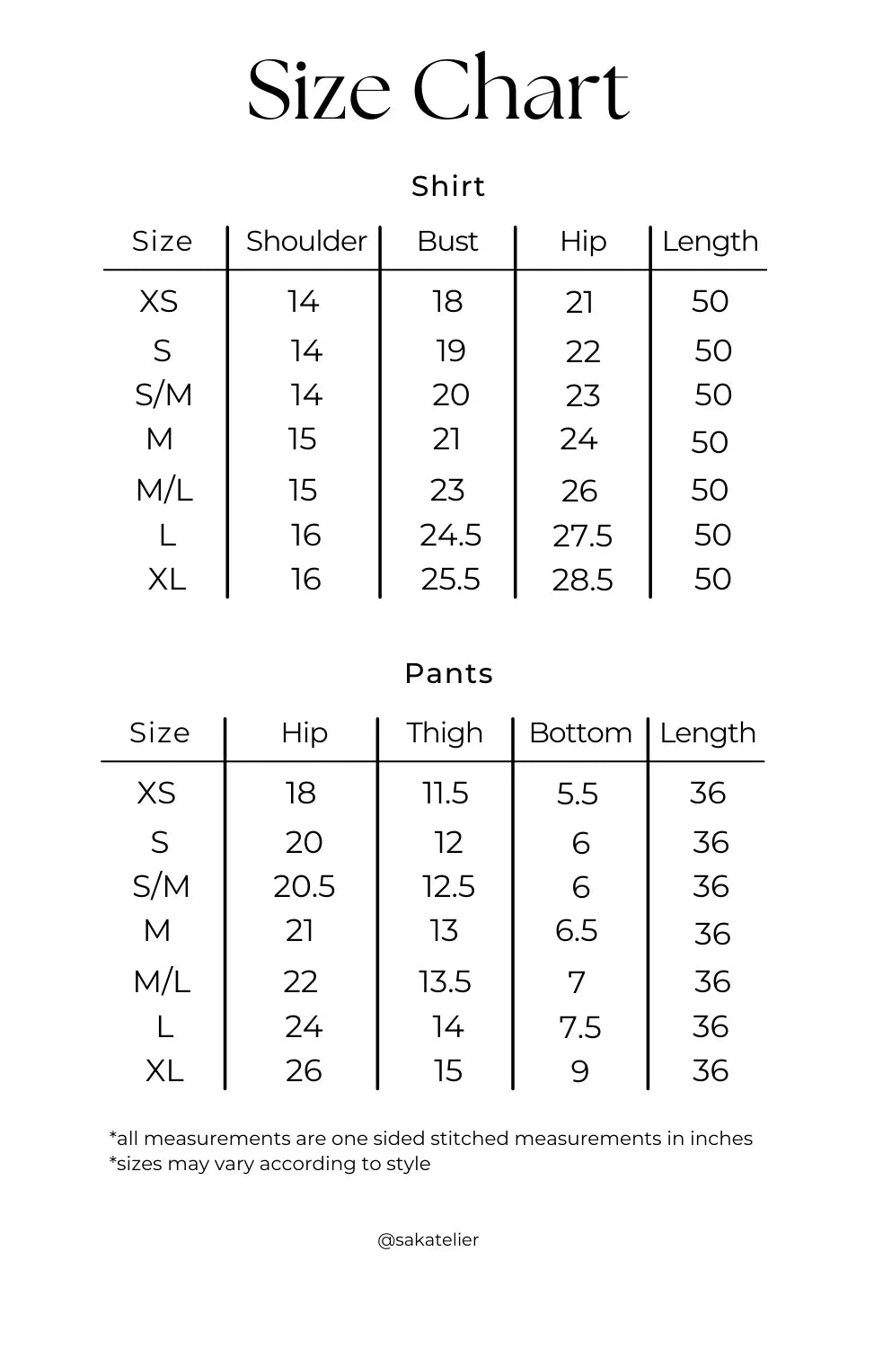 IVORY NOIR SET| SAK ATELIER