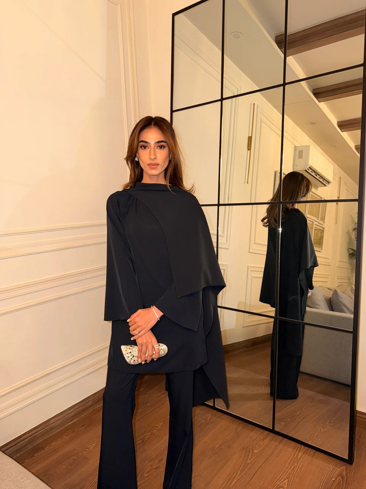 Navy Drape Set | Sak Atelier