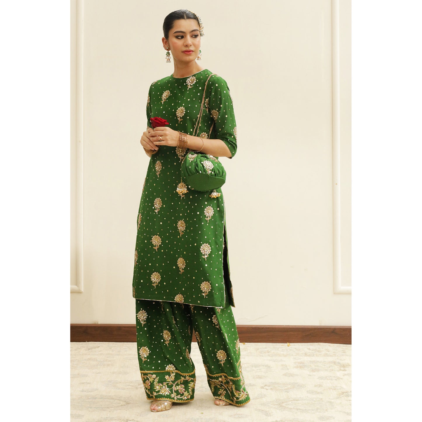 BOTTLE GREEN OUTFIT | DYOT
