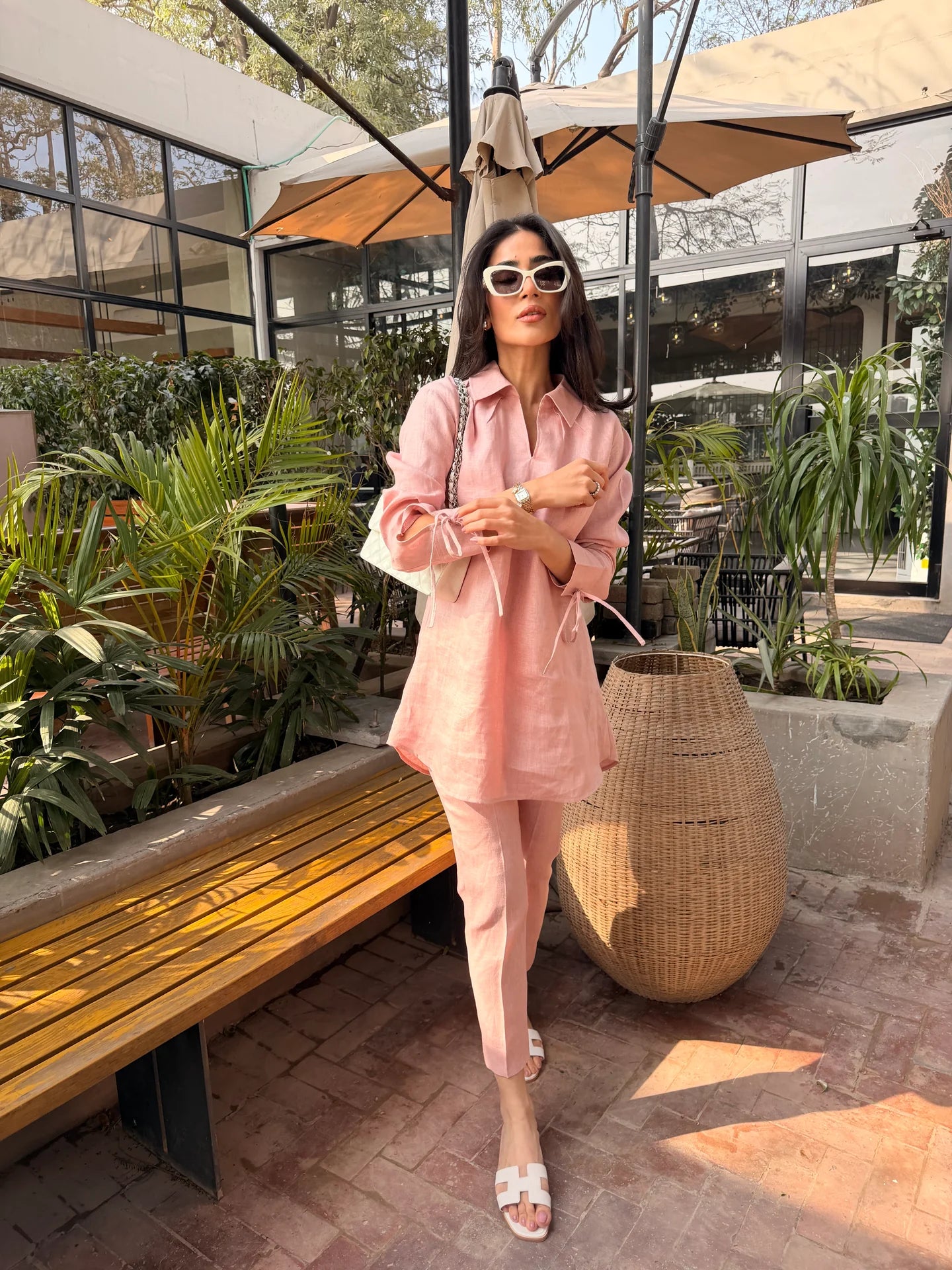 Light Pink Bow Set | Sak Atelier