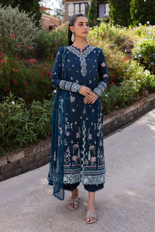 QM-01 BLEU | Qline by Qalamkar Lawn 2025