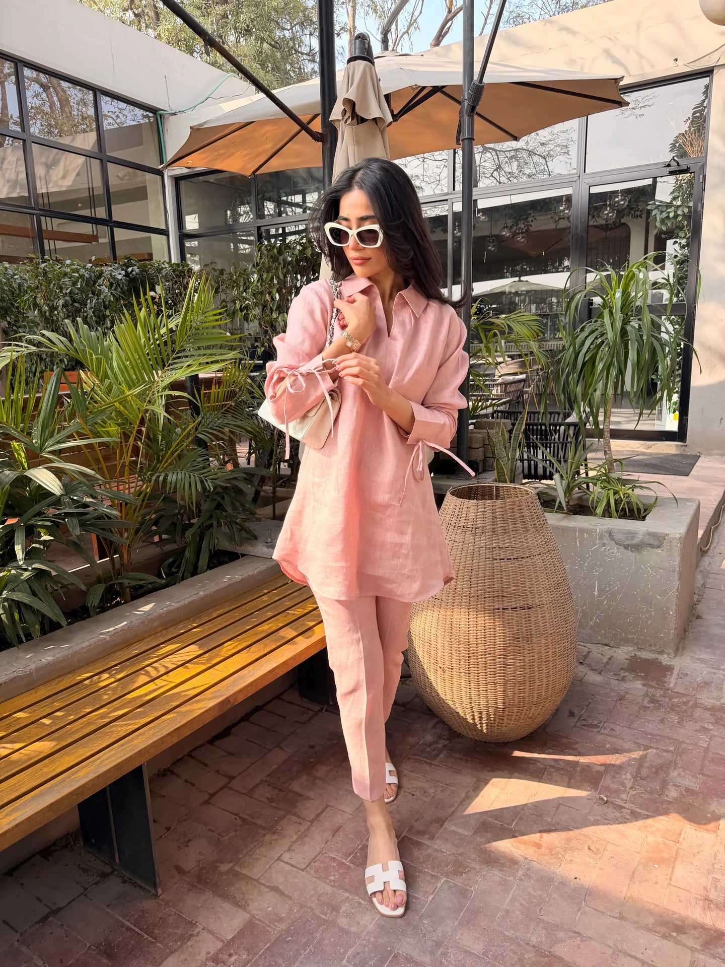 Light Pink Bow Set | Sak Atelier