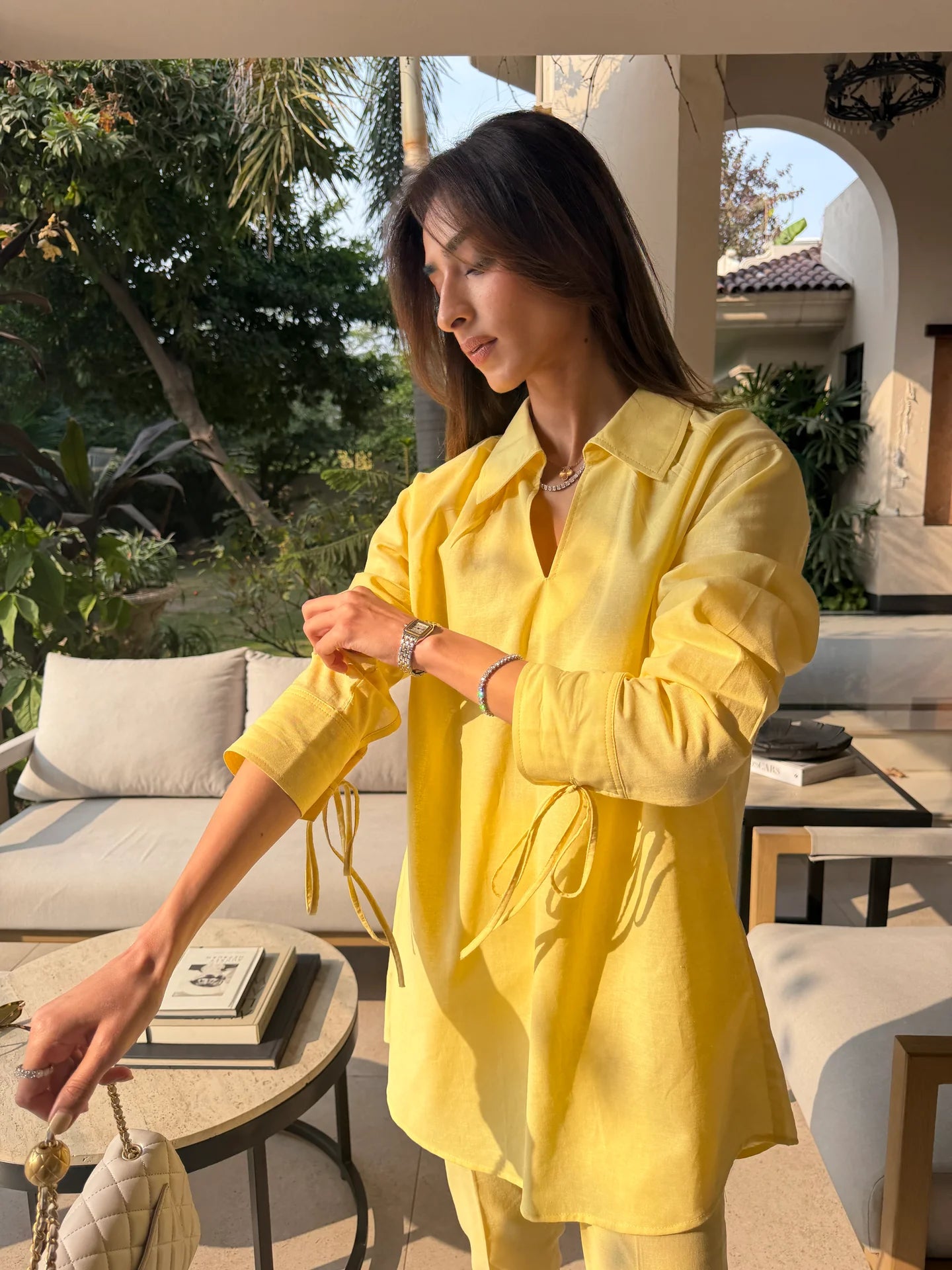 Yellow Bow Set | Sak Atelier