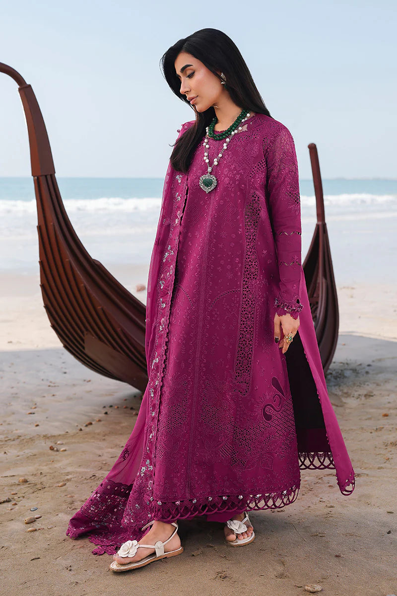 SA-01 ZARA | Qalamkar - Sahil Luxury Lawn’26