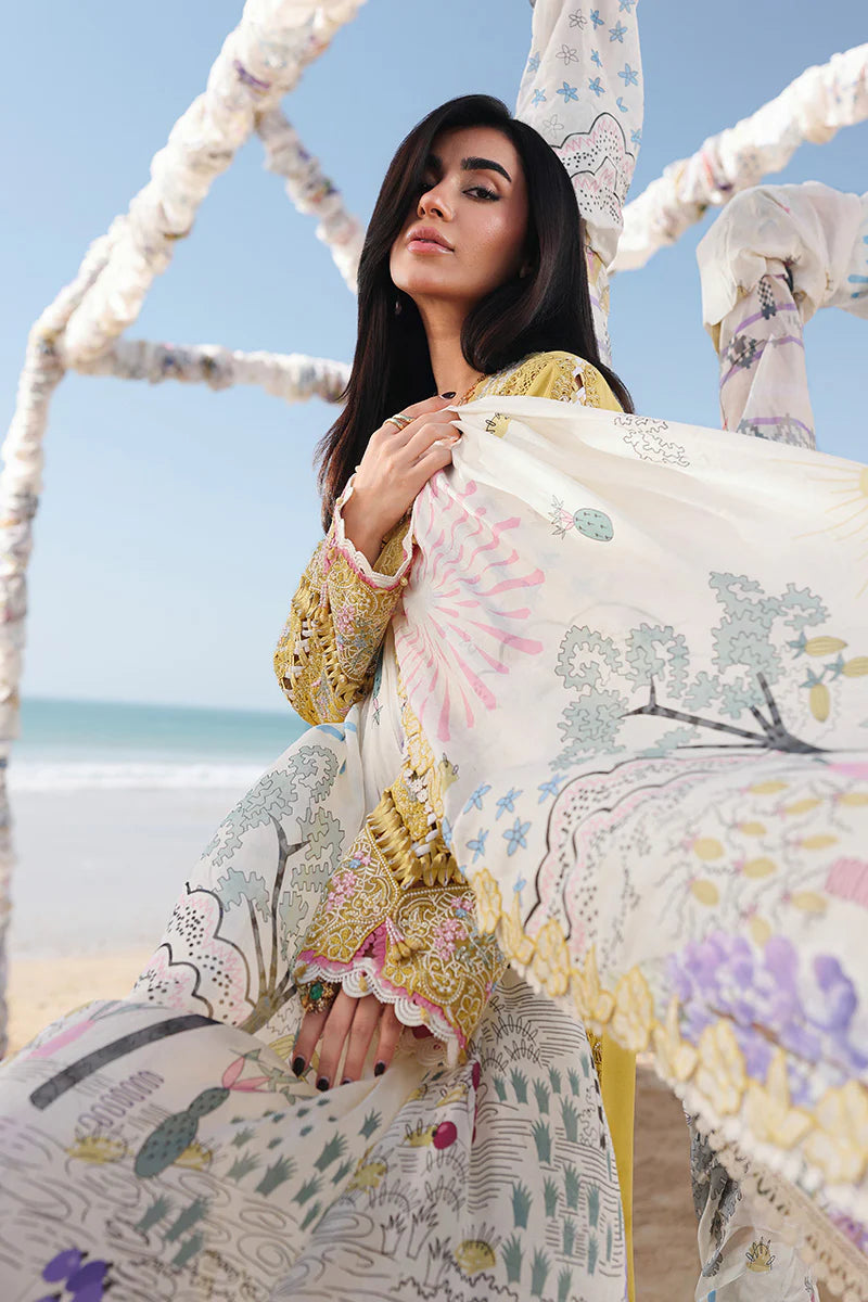 SA-07 HIRA | Qalamkar - Sahil Luxury Lawn’26