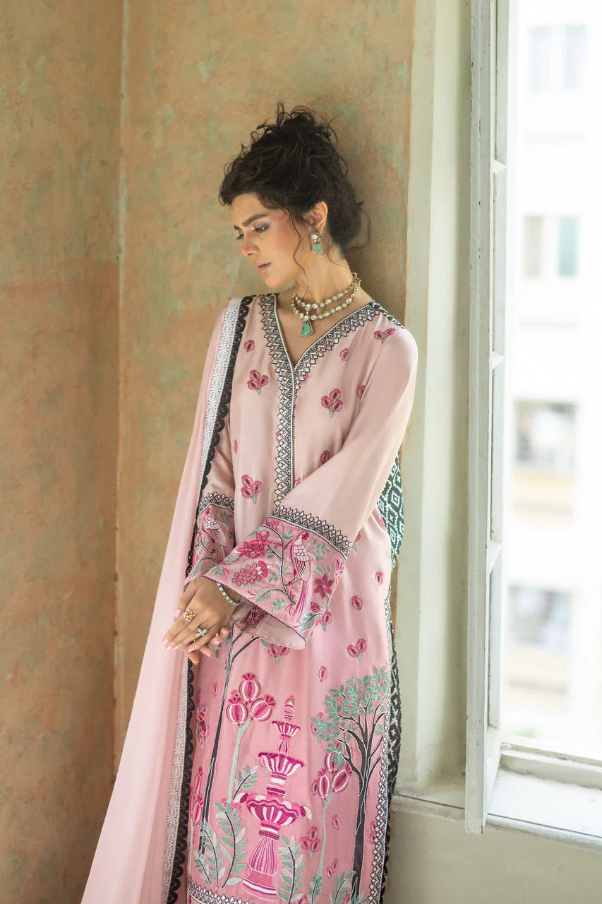 Blush Serenade Long Shirt | Summer Edition '26 |  Zainab Chottani