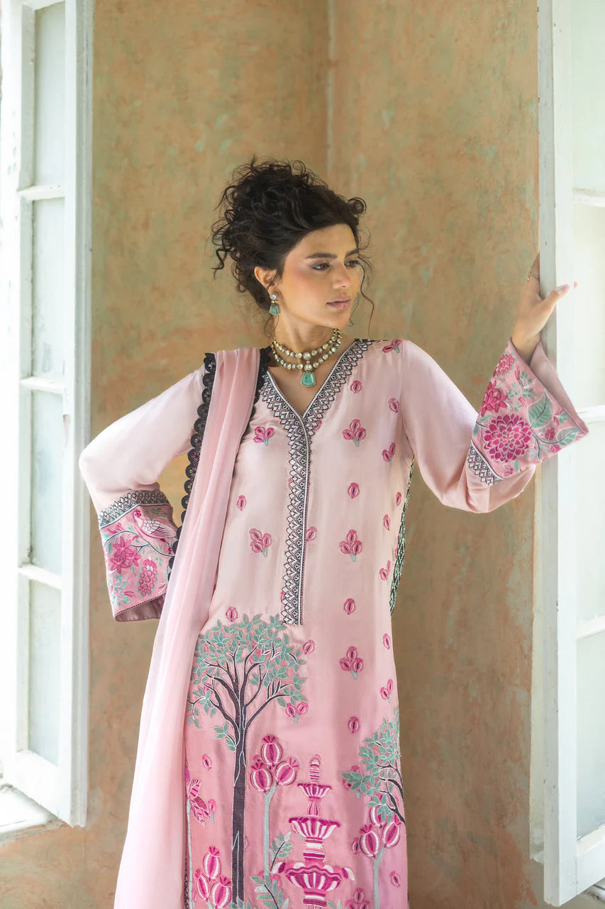 Blush Serenade Long Shirt | Summer Edition '26 |  Zainab Chottani