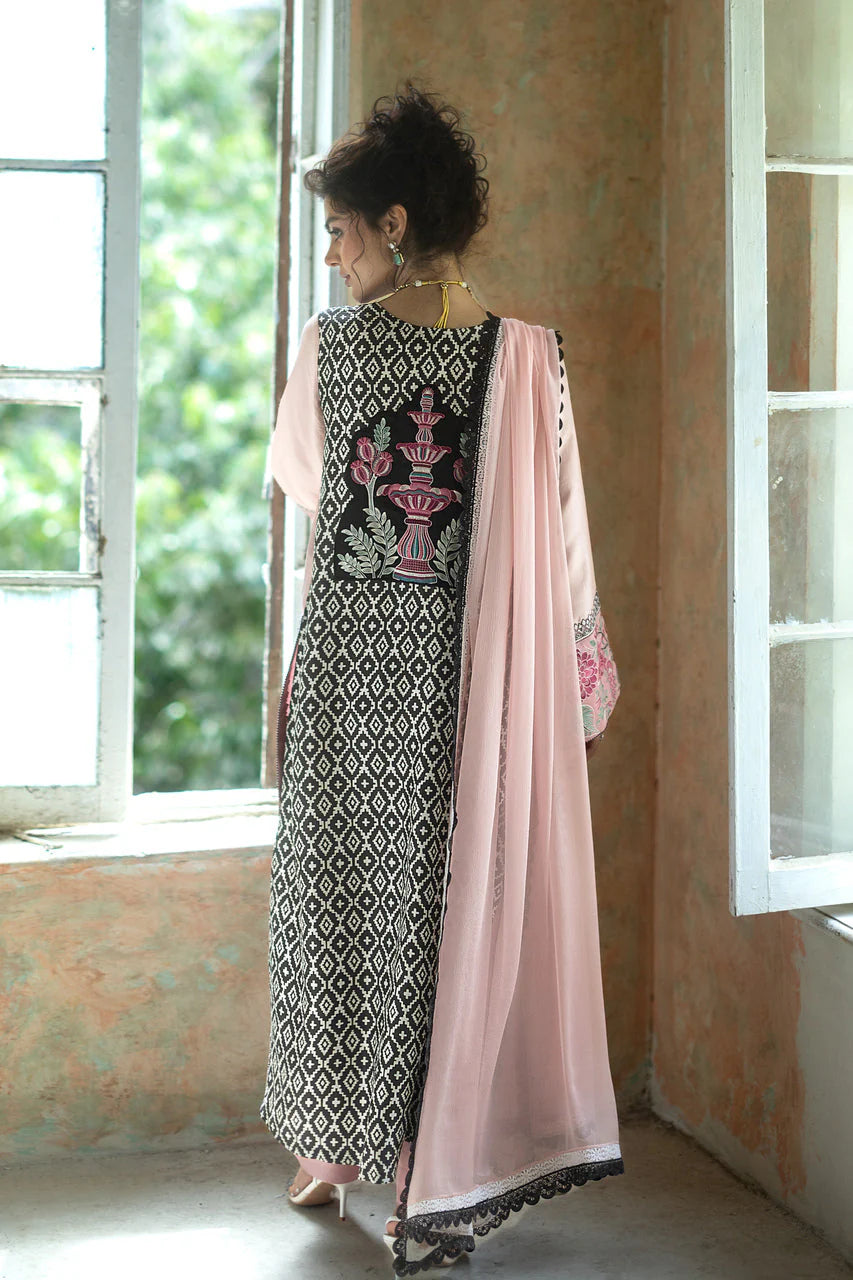 Blush Serenade Long Shirt | Summer Edition '26 |  Zainab Chottani