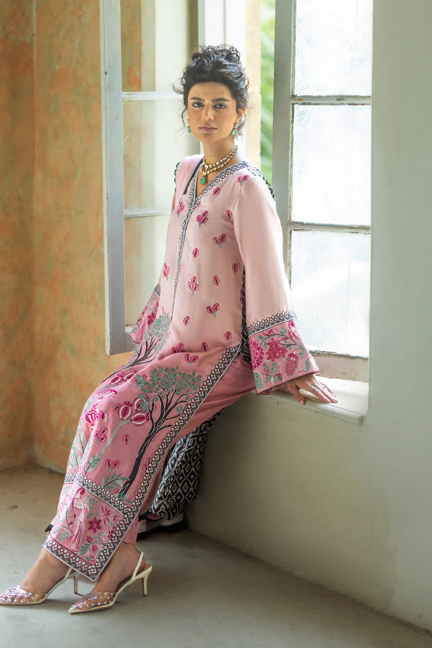 Blush Serenade Long Shirt | Summer Edition '26 |  Zainab Chottani