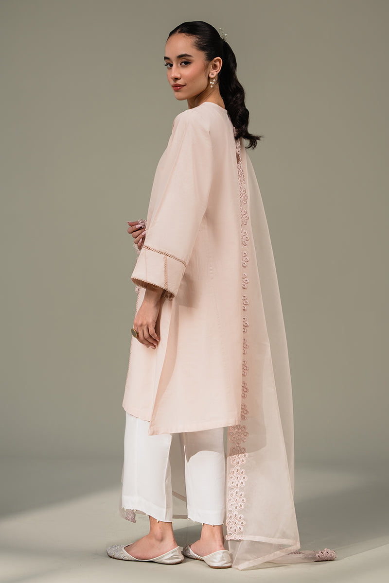 PINK SHADOW-2 PIECE (SHIRT AND DUPATTA) | Cross Stitch RTW