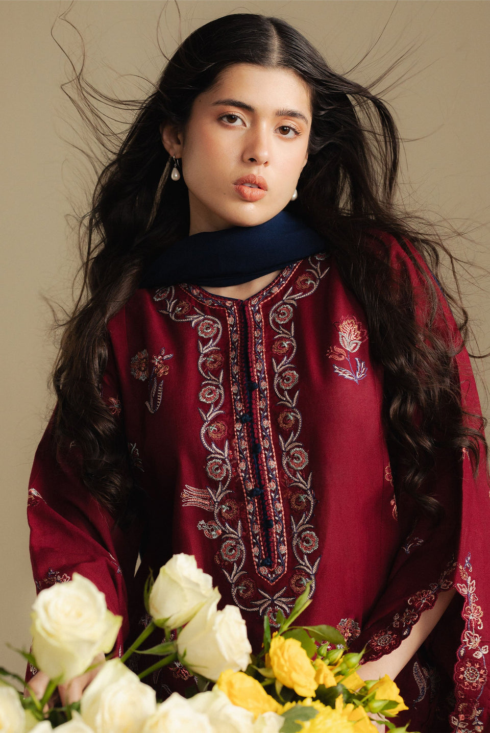 DAWN-5B | Coco Winter Unstitched’25 | Zara Shahjahan