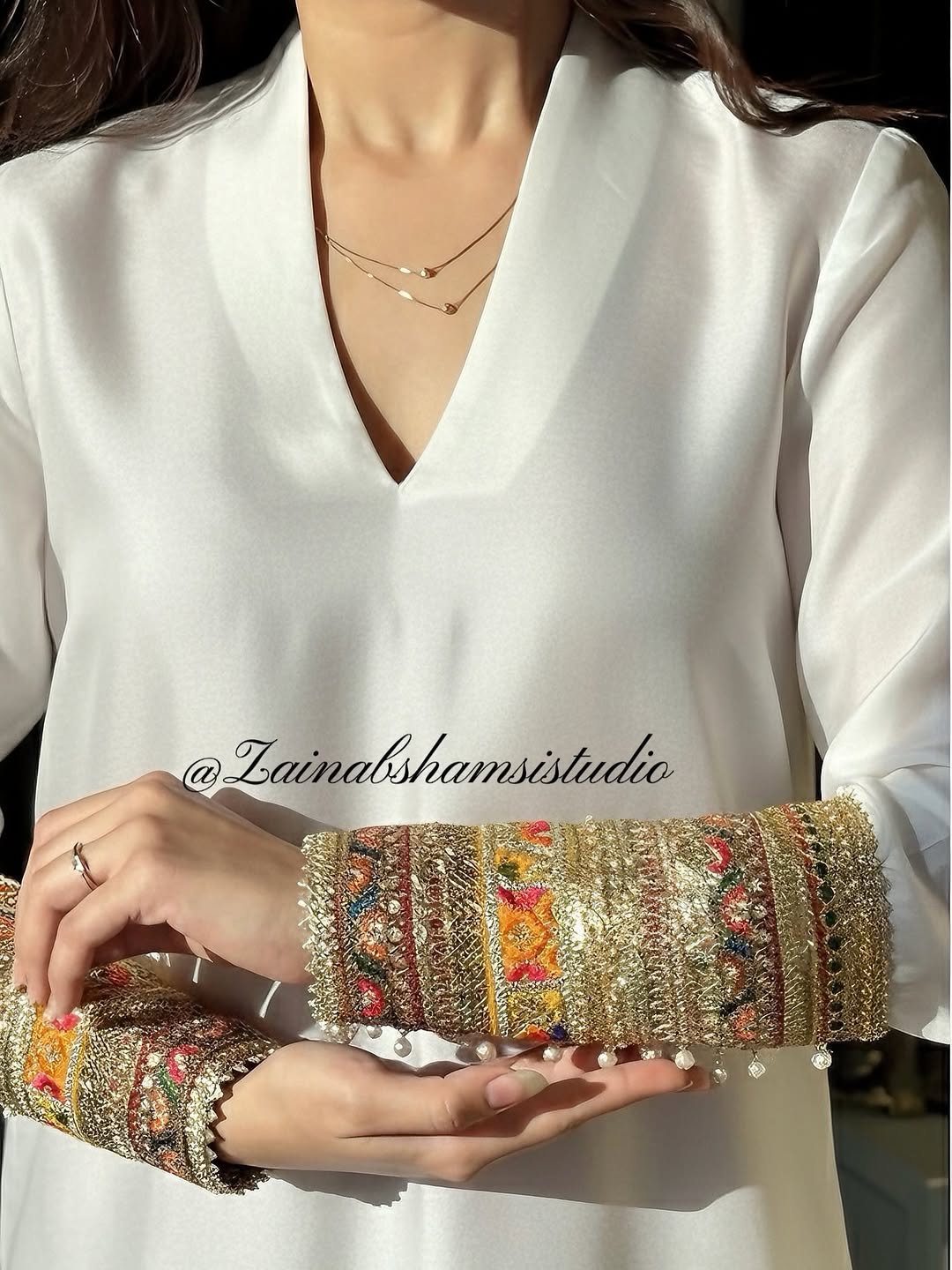 The Nooré Set in White| Zainab Shamsi Studio