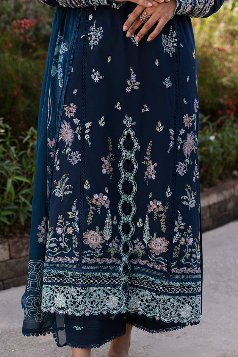 QM-01 BLEU | Qline by Qalamkar Lawn 2025