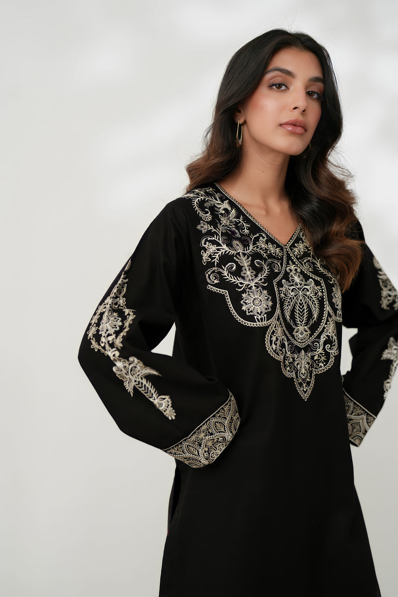 LUNA LUXURY EMBROIDERED FALL SET (NPA2-24309) | ZAIB