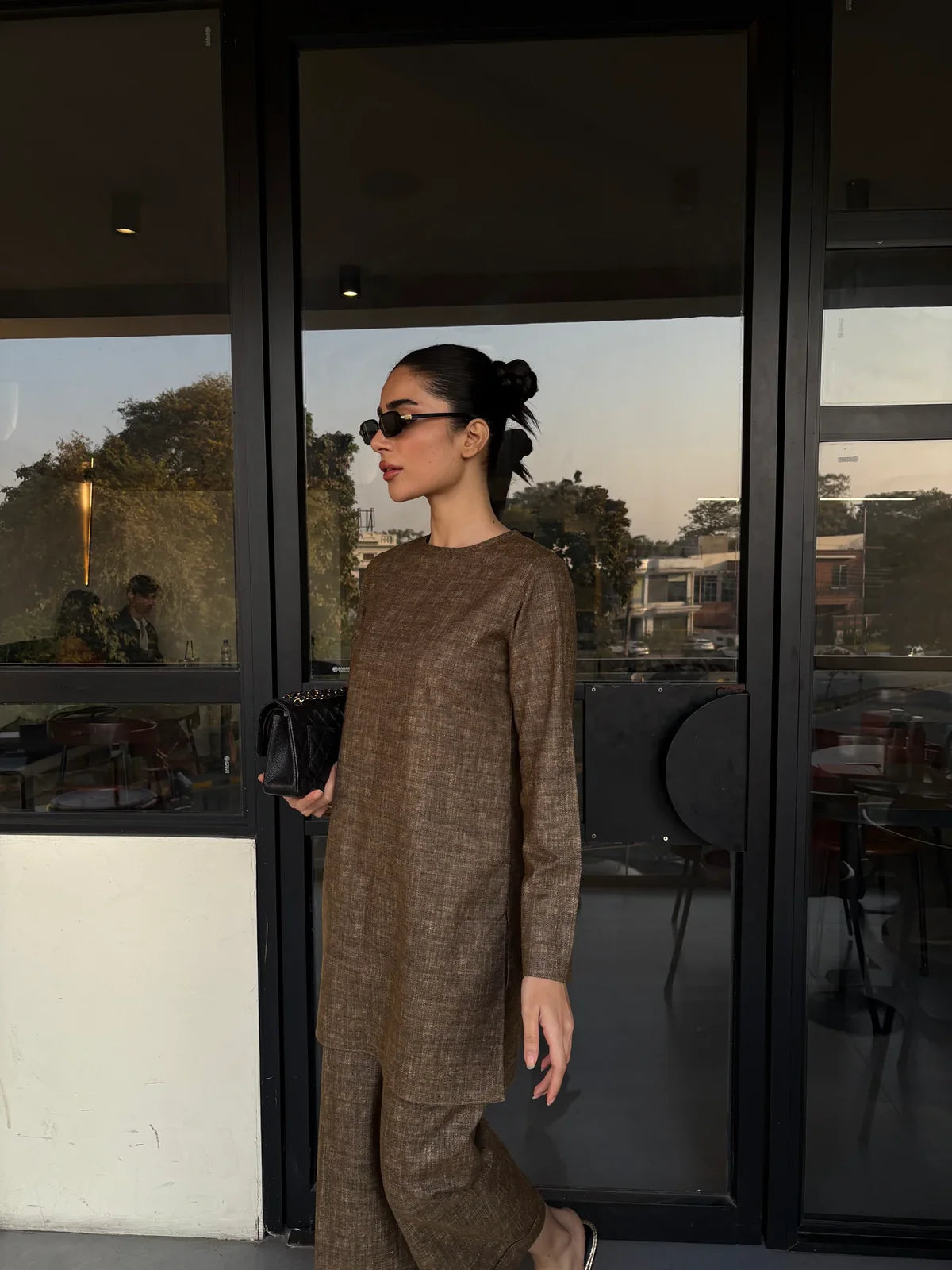 Deep Heathered Brown G-Suit | SAK ATELIER