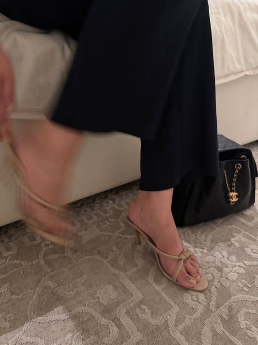 NUDE KNOT HEEL (ZBN-25004)| ZAIB | FOOTWEAR