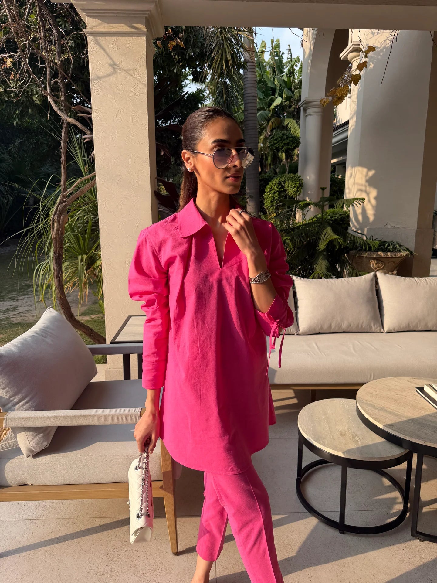 Hot Pink Bow Set | Sak Atelier