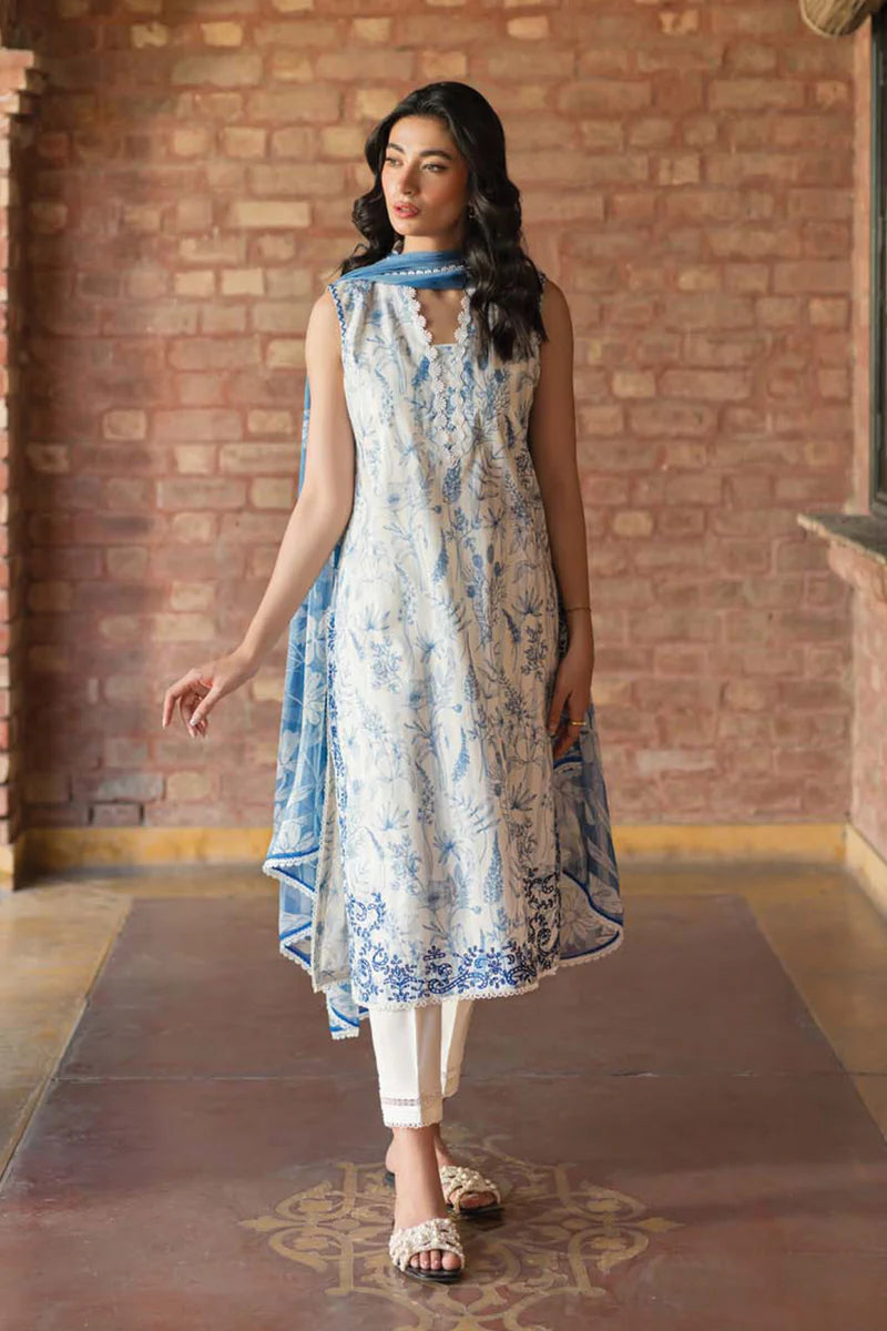 Sahar Unstitched Lawn | S24-EL-V2-01