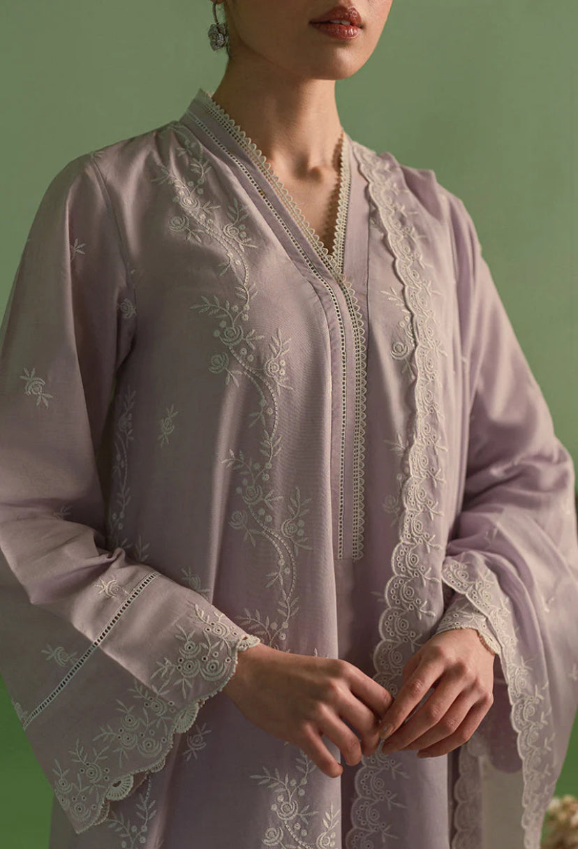 LILAC BLOOM | Chikankari by Cross Stitch