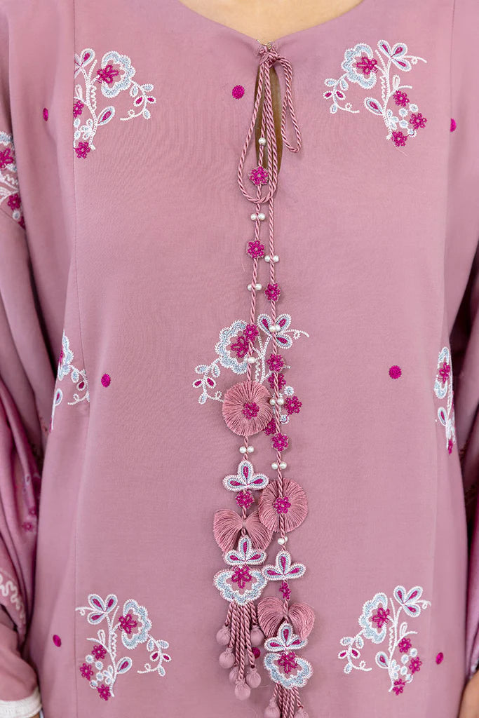 ANTIQUE BLUSH-3PC (SHIRT, TROUSER & DUPATTA) | EXCLUSIVE PRET | Cross Stitch
