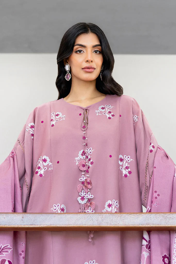 ANTIQUE BLUSH-3PC (SHIRT, TROUSER & DUPATTA) | EXCLUSIVE PRET | Cross Stitch