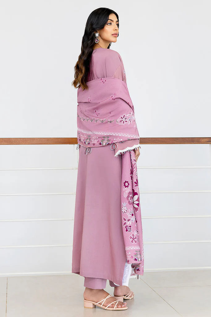 ANTIQUE BLUSH-3PC (SHIRT, TROUSER & DUPATTA) | EXCLUSIVE PRET | Cross Stitch