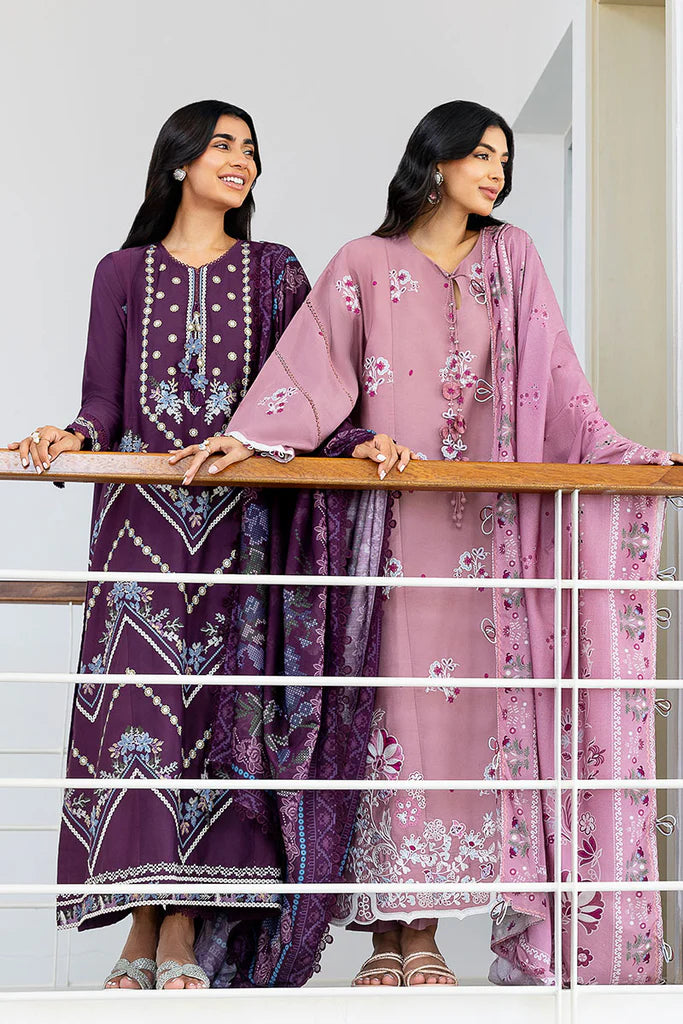 ANTIQUE BLUSH-3PC (SHIRT, TROUSER & DUPATTA) | EXCLUSIVE PRET | Cross Stitch