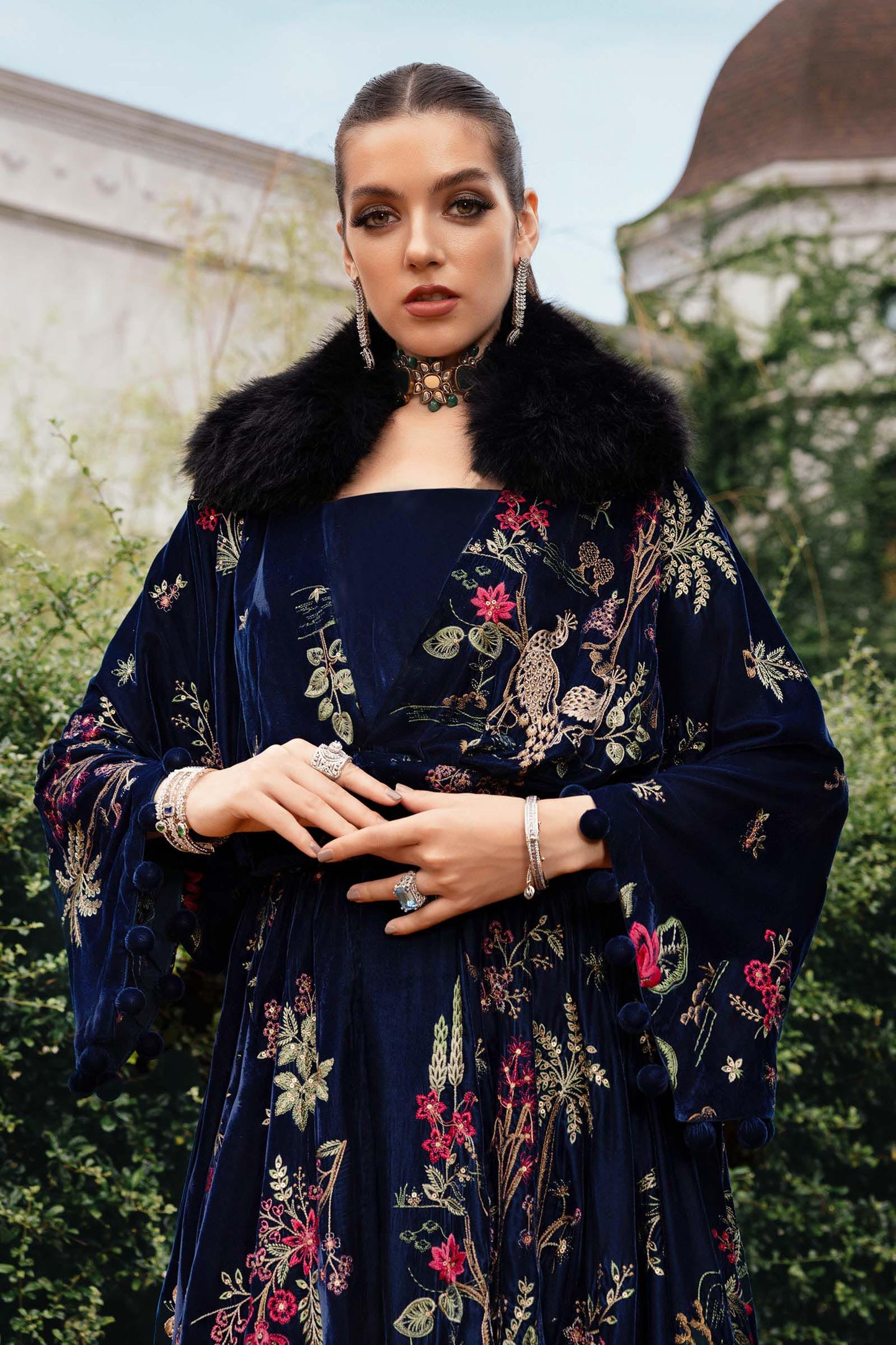 WL-1312-Navy Blue | Winter Luxe  | MARIA.B