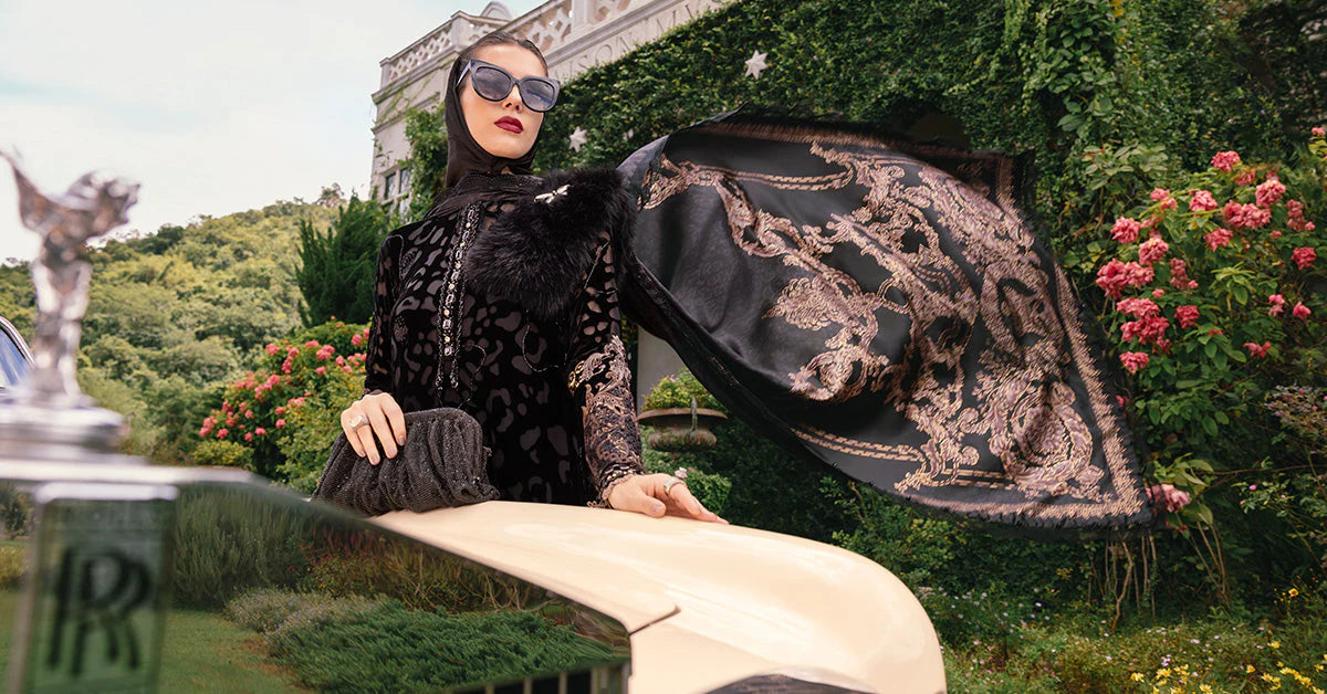 WL-1301-Black and Gold | Winter Luxe  | MARIA.B