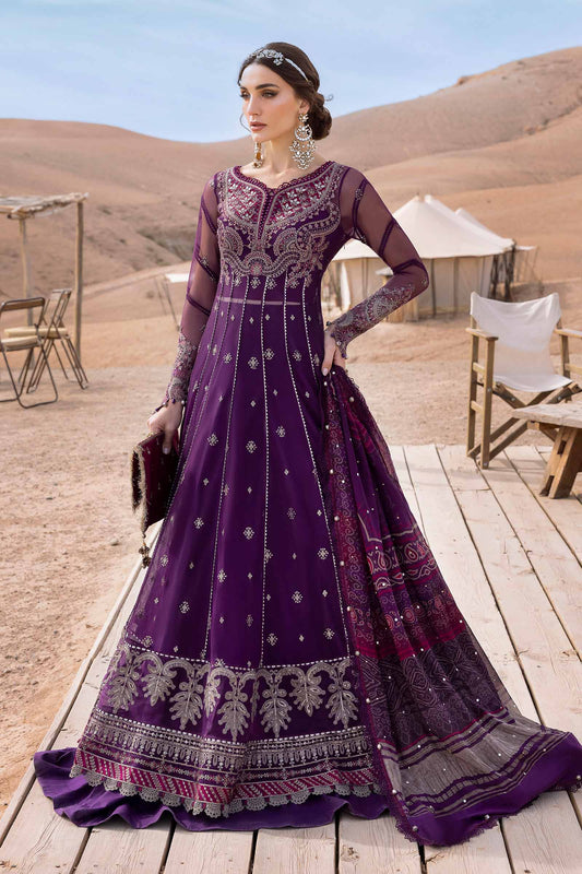 D-2507-B | 3 Piece Unstitched Embroidered Net Suit | MARIA.B